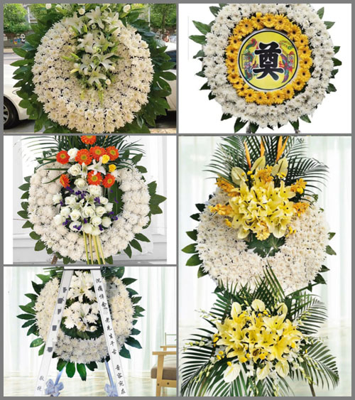 山东临沂沂水县黄山铺镇花圈速递